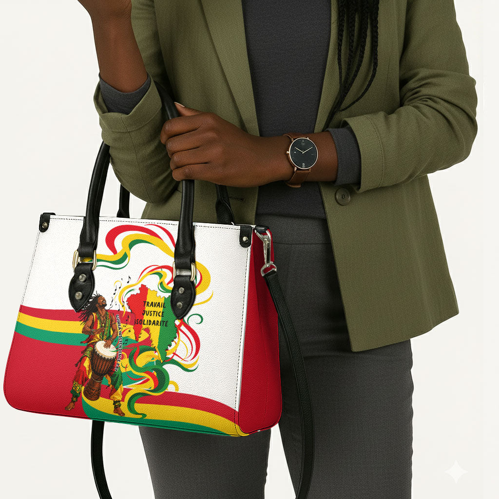 Guinea Independence Day Conakry Leather Bag African Flag Djembe Drum Freedom