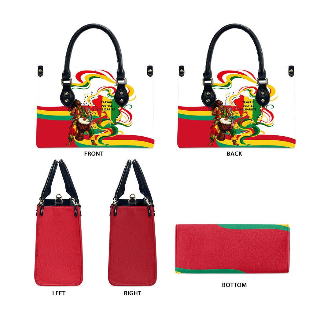 Guinea Independence Day Conakry Leather Bag African Flag Djembe Drum Freedom