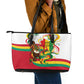 Guinea Independence Day Conakry Leather Tote Bag African Flag Djembe Drum Freedom