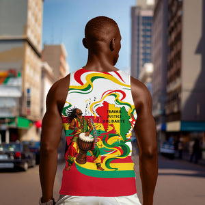 Guinea Independence Day Conakry Men Tank Top African Flag Djembe Drum Freedom