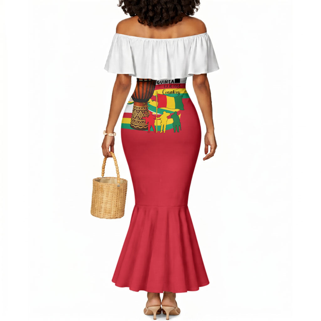 Guinea Independence Day Conakry Mermaid Dress African Flag Djembe Drum Freedom