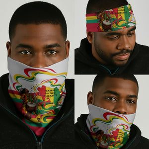 Guinea Independence Day Conakry Neck Gaiter African Flag Djembe Drum Freedom