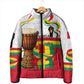 Guinea Independence Day Conakry Padded Jacket African Flag Djembe Drum Freedom