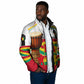 Guinea Independence Day Conakry Padded Jacket African Flag Djembe Drum Freedom
