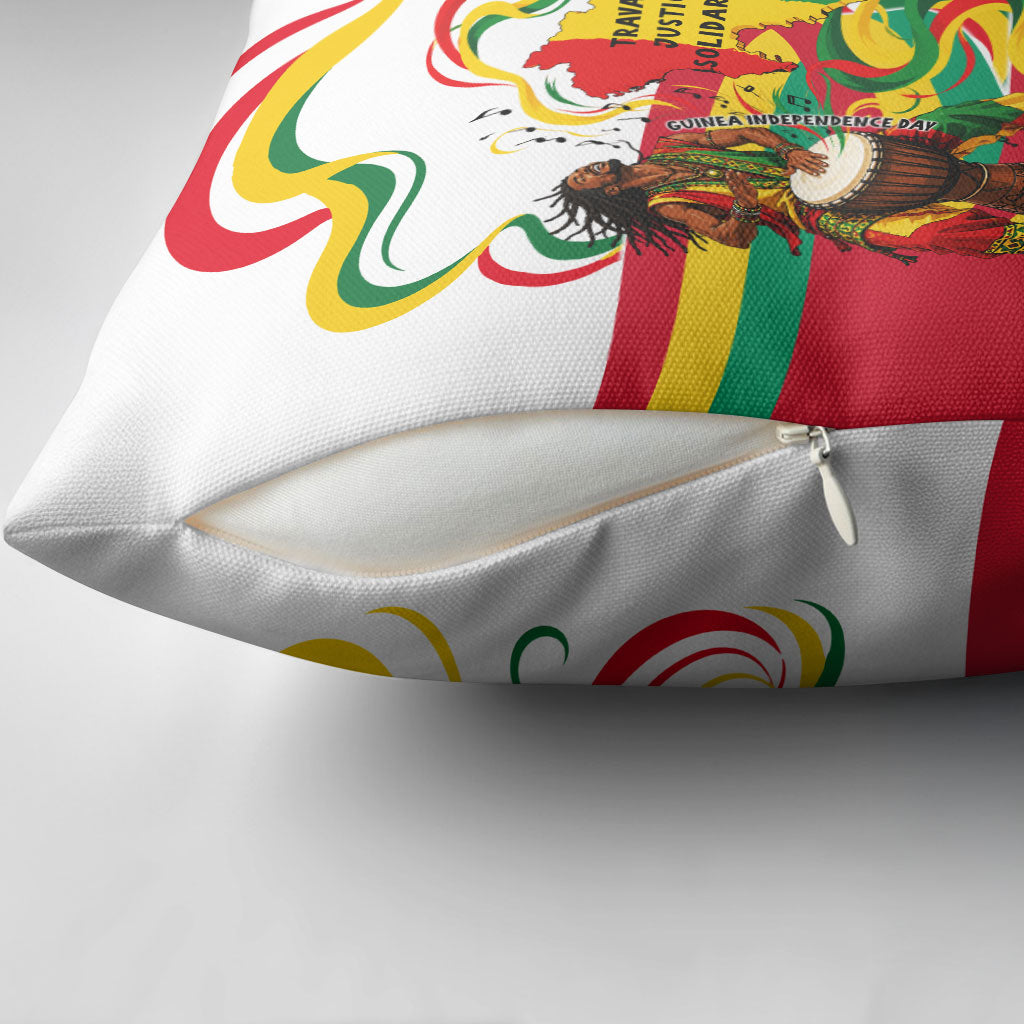 Guinea Independence Day Conakry Pillow Cover African Flag Djembe Drum Freedom