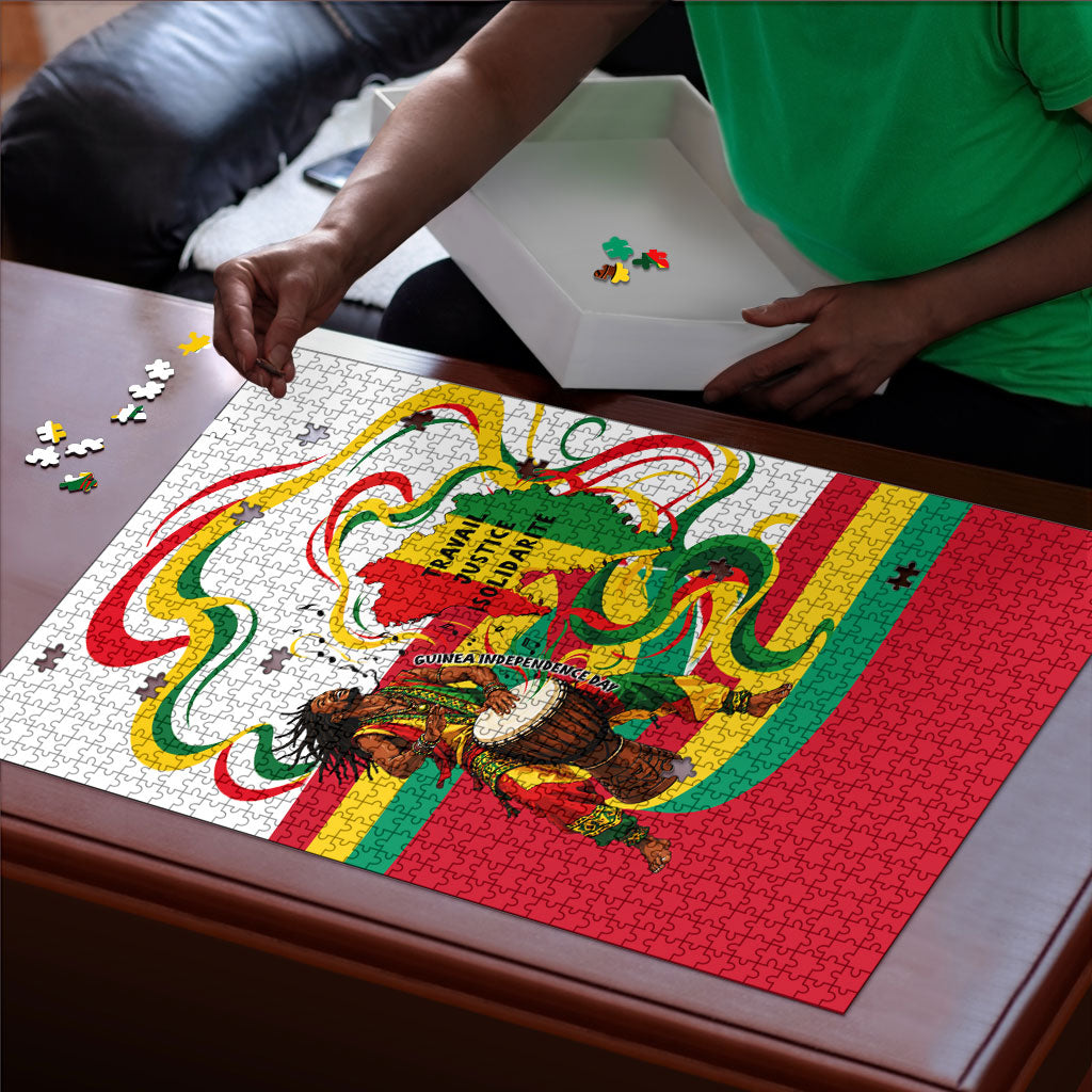Guinea Independence Day Conakry Puzzle African Flag Djembe Drum Freedom