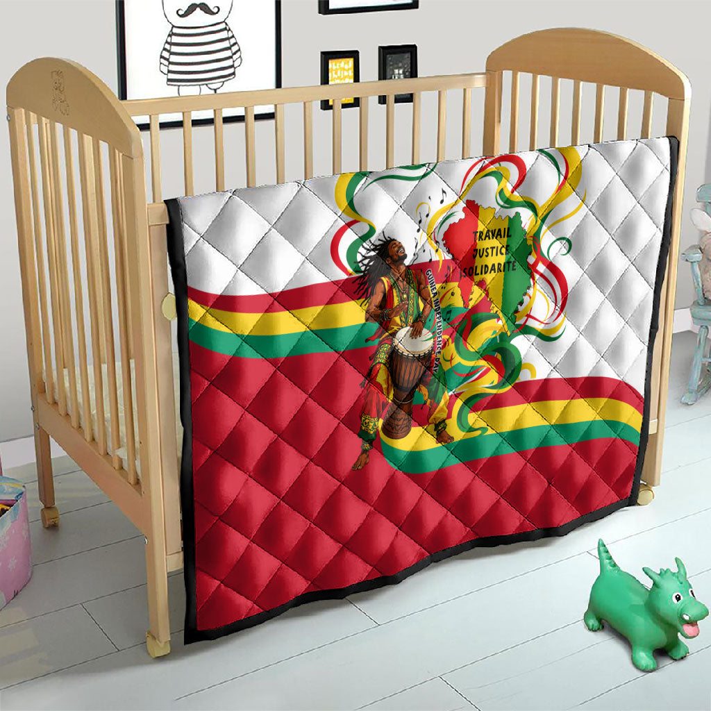Guinea Independence Day Conakry Quilt African Flag Djembe Drum Freedom