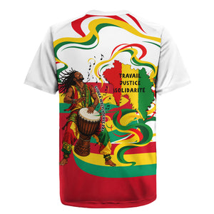 Guinea Independence Day Conakry Rugby Jersey African Flag Djembe Drum Freedom