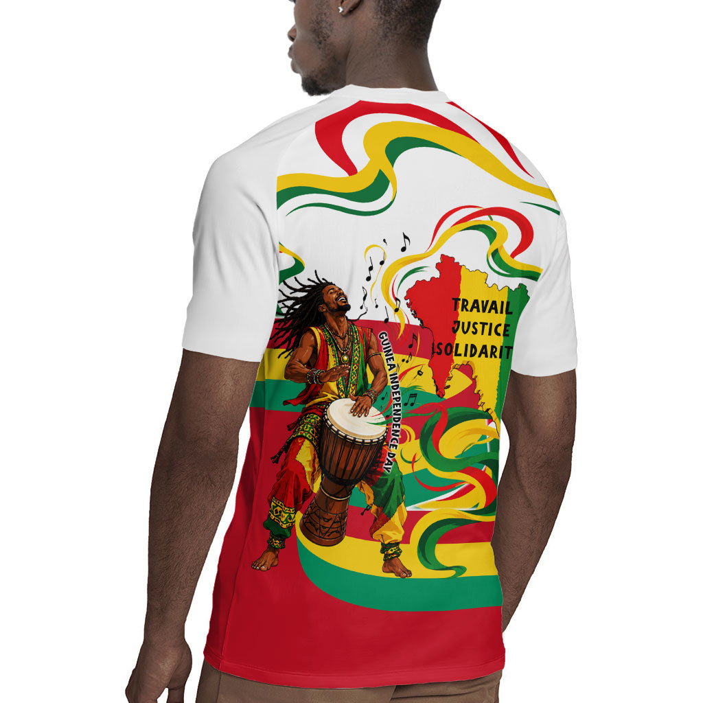 Guinea Independence Day Conakry Rugby Jersey African Flag Djembe Drum Freedom