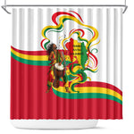 Guinea Independence Day Conakry Shower Curtain African Flag Djembe Drum Freedom