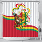 Guinea Independence Day Conakry Shower Curtain African Flag Djembe Drum Freedom