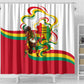 Guinea Independence Day Conakry Shower Curtain African Flag Djembe Drum Freedom