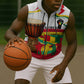 Guinea Independence Day Conakry Sleeveless Zip Hoodie African Flag Djembe Drum Freedom