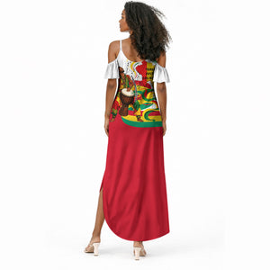 Guinea Independence Day Conakry Summer Maxi Dress African Flag Djembe Drum Freedom