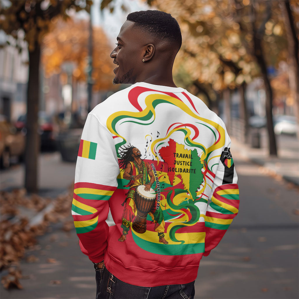 Guinea Independence Day Conakry Sweatshirt African Flag Djembe Drum Freedom