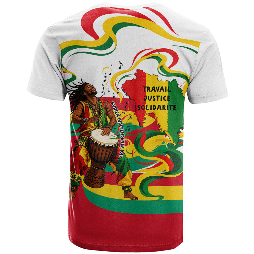 Guinea Independence Day Conakry T shirt African Flag Djembe Drum Freedom