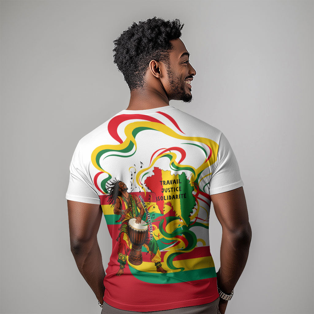 Guinea Independence Day Conakry T shirt African Flag Djembe Drum Freedom
