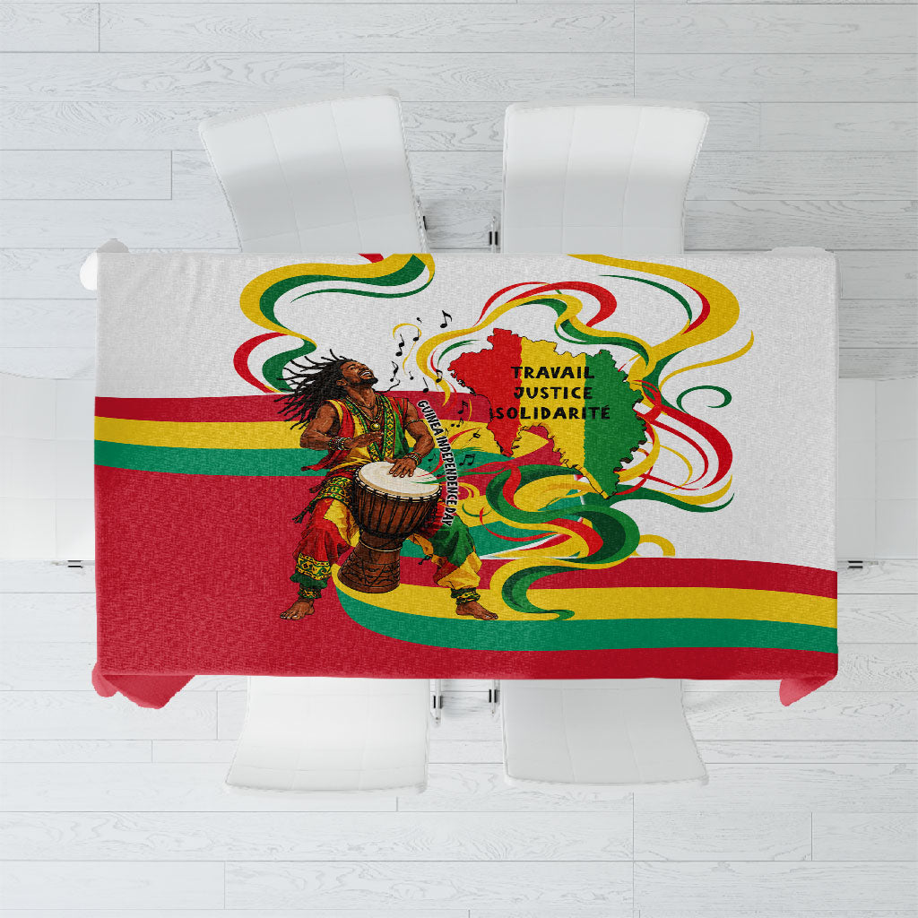 Guinea Independence Day Conakry Tablecloth African Flag Djembe Drum Freedom