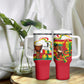 Guinea Independence Day Conakry Tumbler With Handle African Flag Djembe Drum Freedom