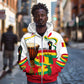 Guinea Independence Day Conakry Zip Hoodie African Flag Djembe Drum Freedom