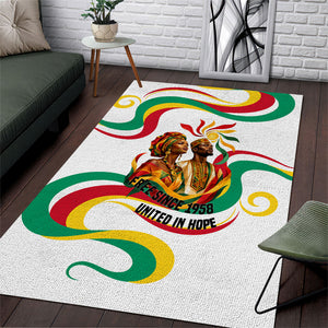 Guinea Independence Day 1958 Area Rug Guinee Independante Flag