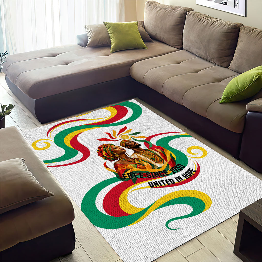 Guinea Independence Day 1958 Area Rug Guinee Independante Flag