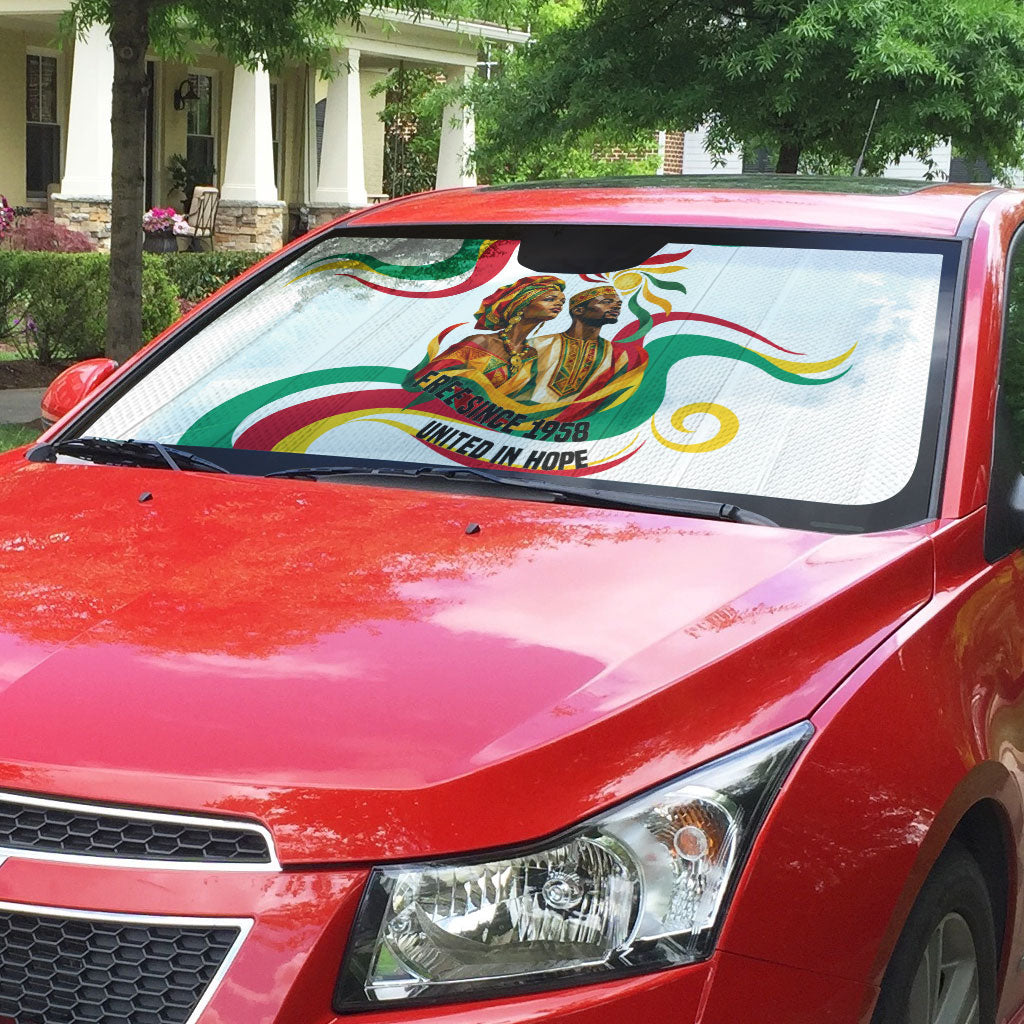 Guinea Independence Day 1958 Auto Sun Shade Guinee Independante Flag