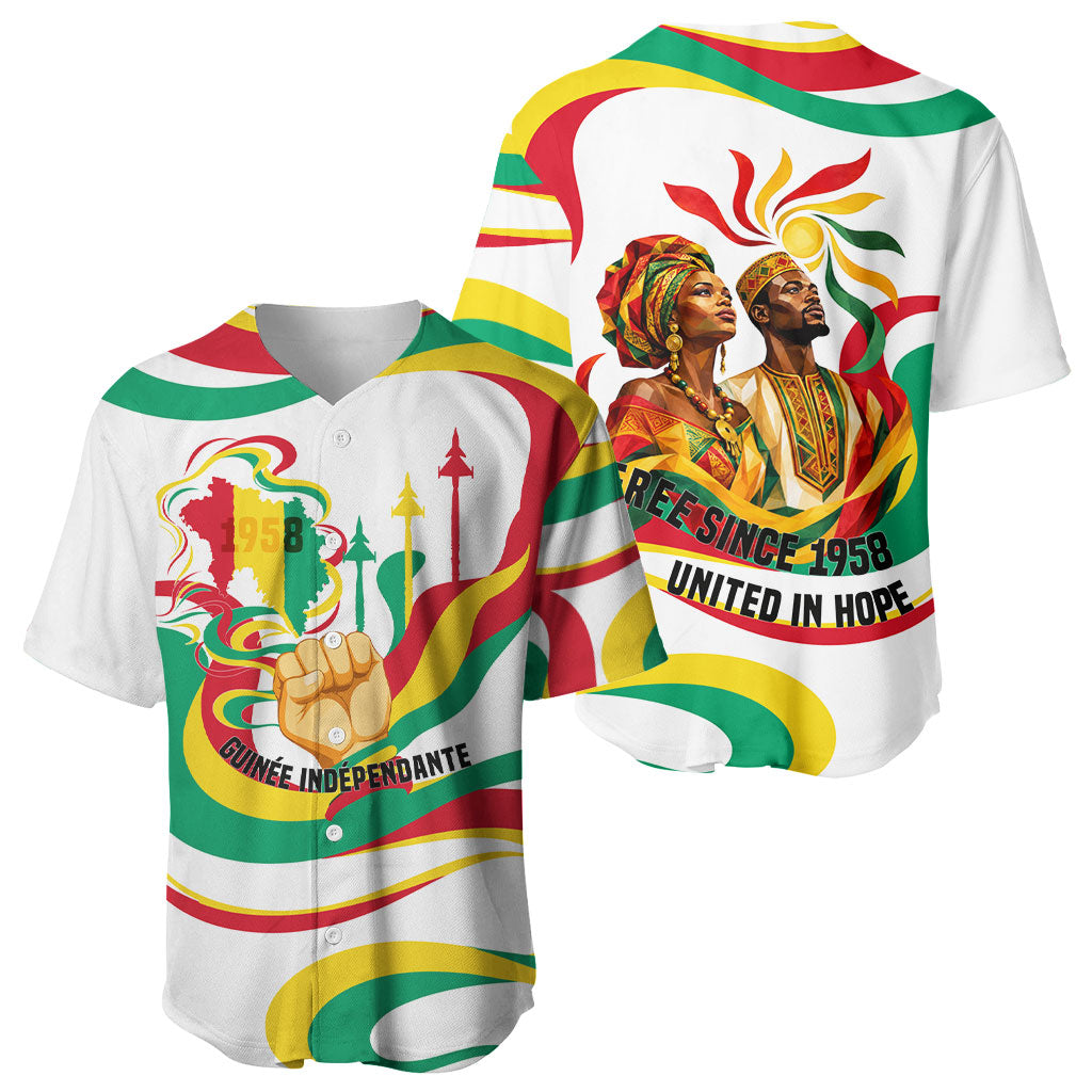 Guinea Independence Day 1958 Baseball Jersey Guinee Independante Flag