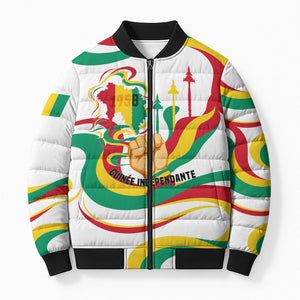 Guinea Independence Day 1958 Bomber Puffer Jacket Guinee Independante Flag