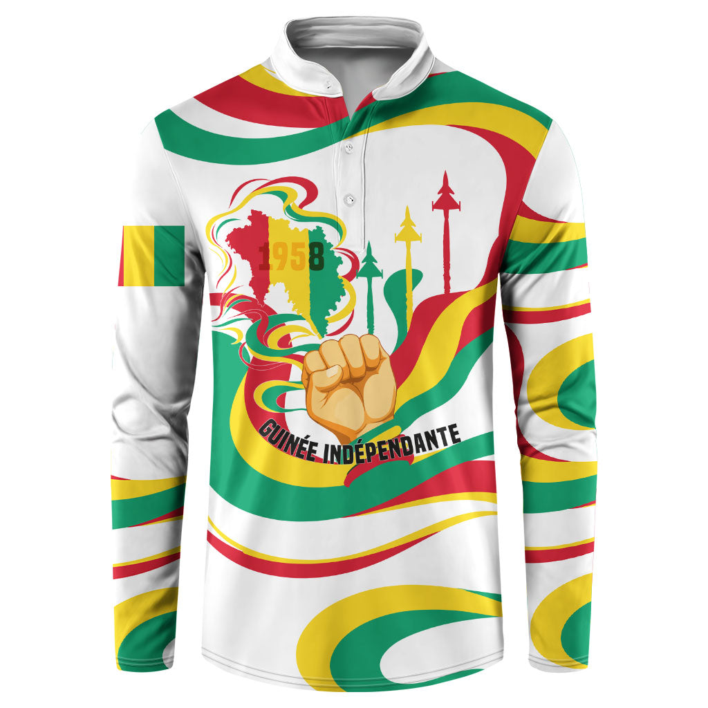 Guinea Independence Day 1958 Button Sweatshirt Guinee Independante Flag