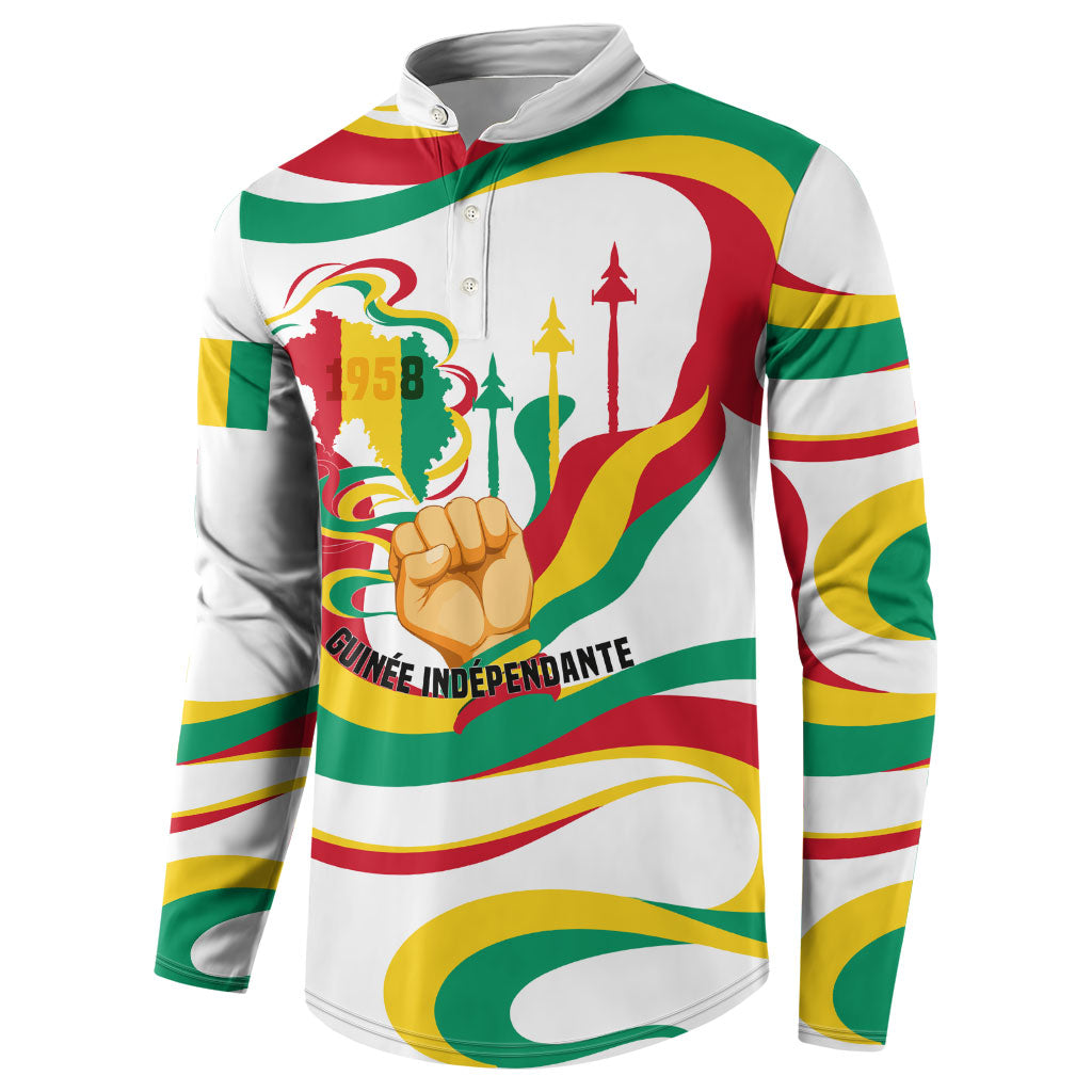 Guinea Independence Day 1958 Button Sweatshirt Guinee Independante Flag