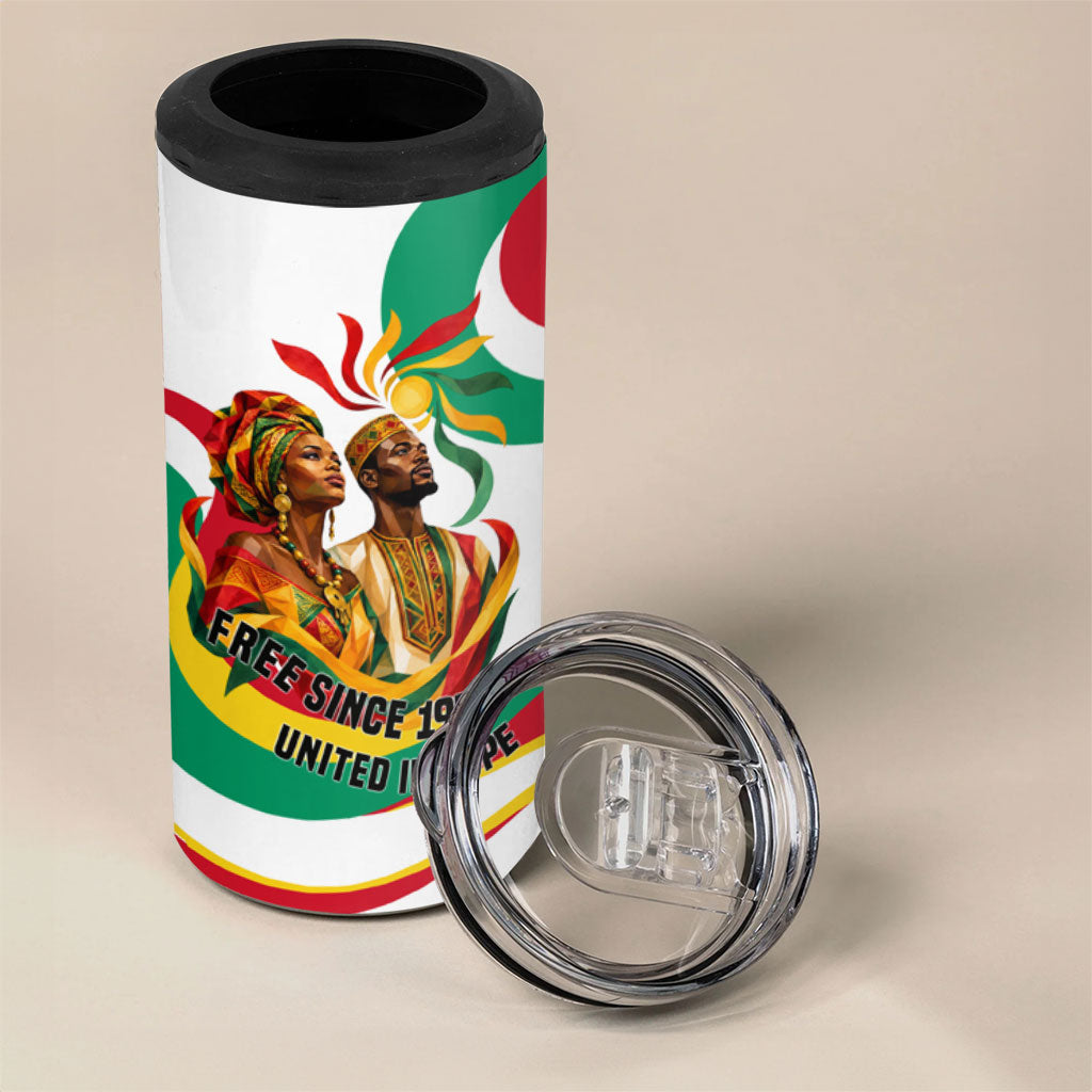 Guinea Independence Day 1958 4 in 1 Can Cooler Tumbler Guinee Independante Flag