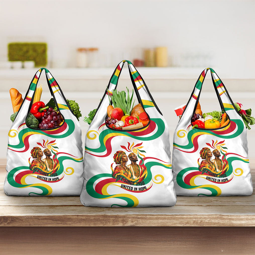 Guinea Independence Day 1958 Grocery Bag Guinee Independante Flag