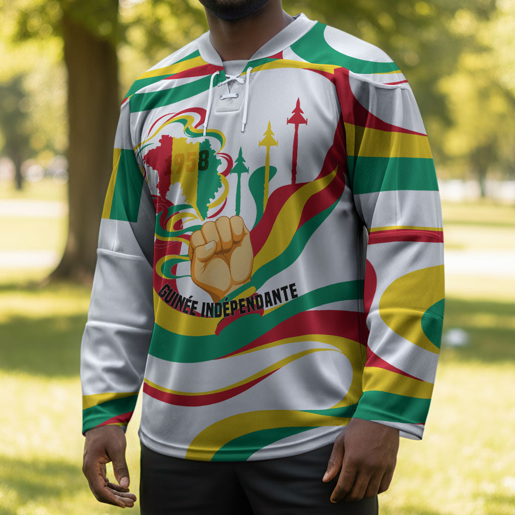 Guinea Independence Day 1958 Hockey Jersey Guinee Independante Flag