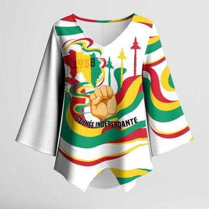 Guinea Independence Day 1958 Kimono Sleeve Blouse Guinee Independante Flag
