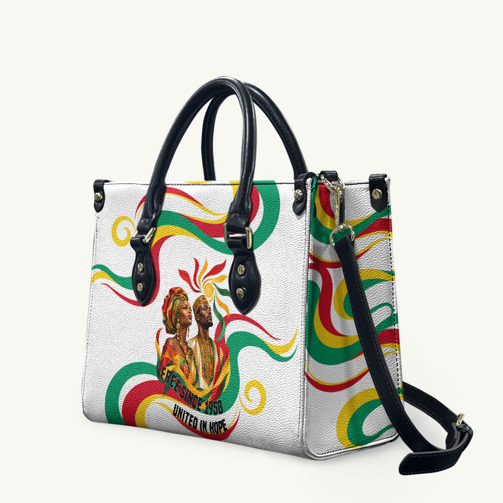 Guinea Independence Day 1958 Leather Bag Guinee Independante Flag