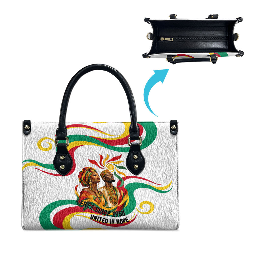 Guinea Independence Day 1958 Leather Bag Guinee Independante Flag