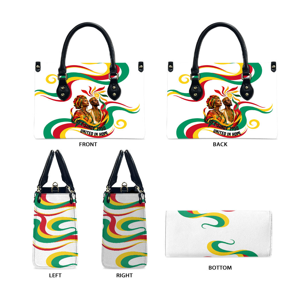 Guinea Independence Day 1958 Leather Bag Guinee Independante Flag