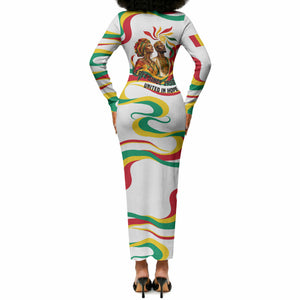 Guinea Independence Day 1958 Long Sleeve Bodycon Dress Guinee Independante Flag