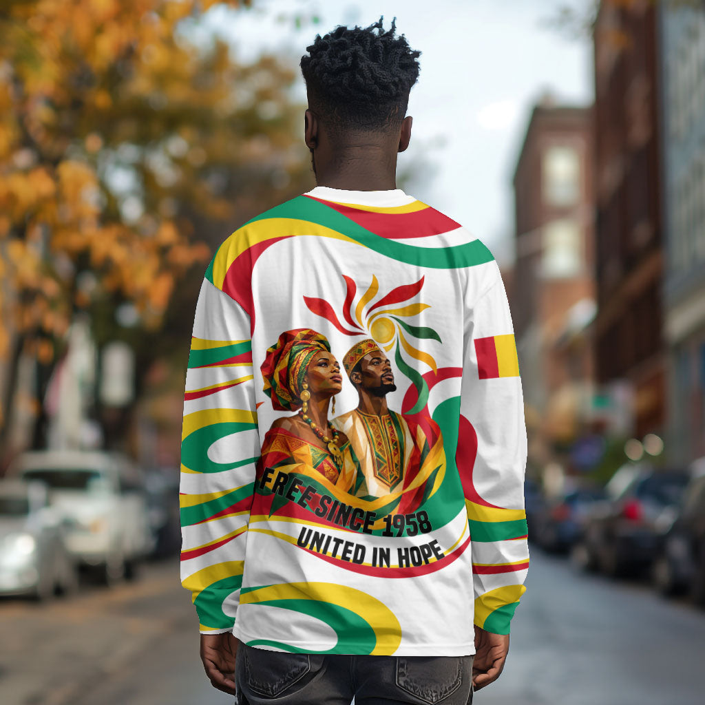Guinea Independence Day 1958 Long Sleeve Shirt Guinee Independante Flag