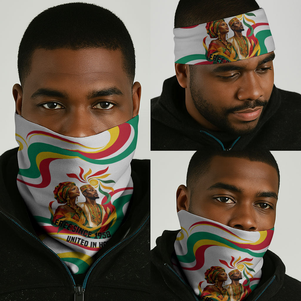 Guinea Independence Day 1958 Neck Gaiter Guinee Independante Flag