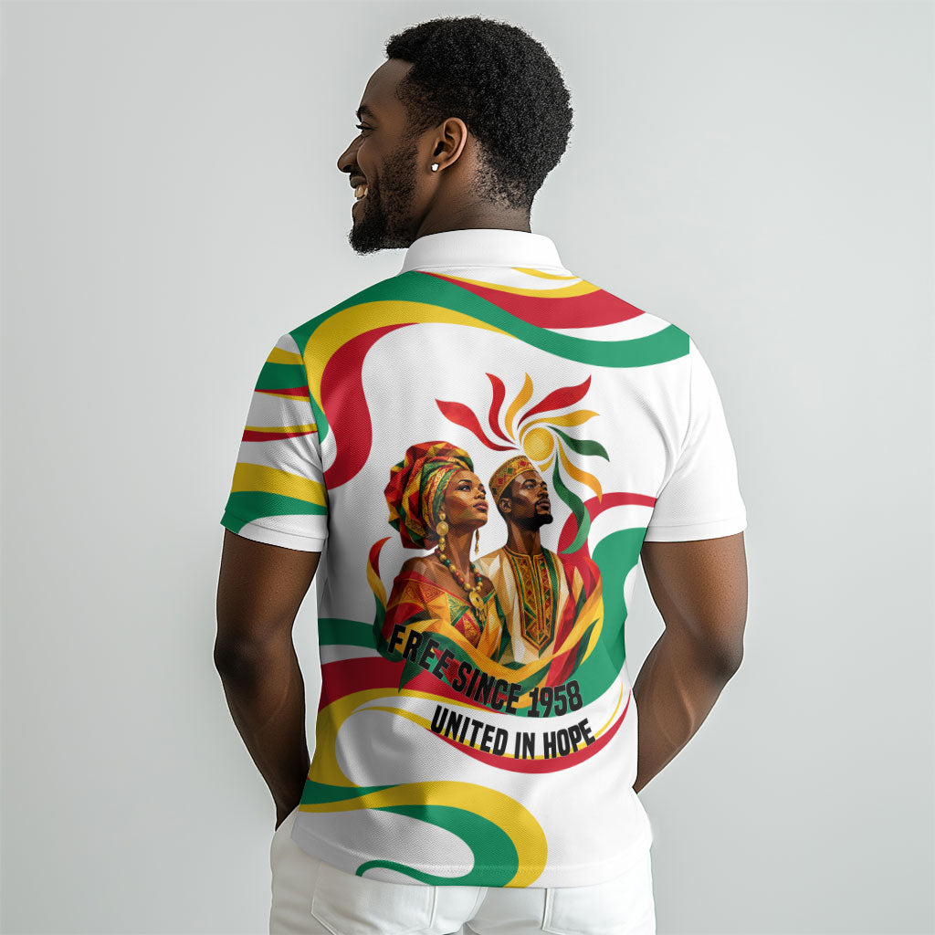 Guinea Independence Day 1958 Polo Shirt Guinee Independante Flag