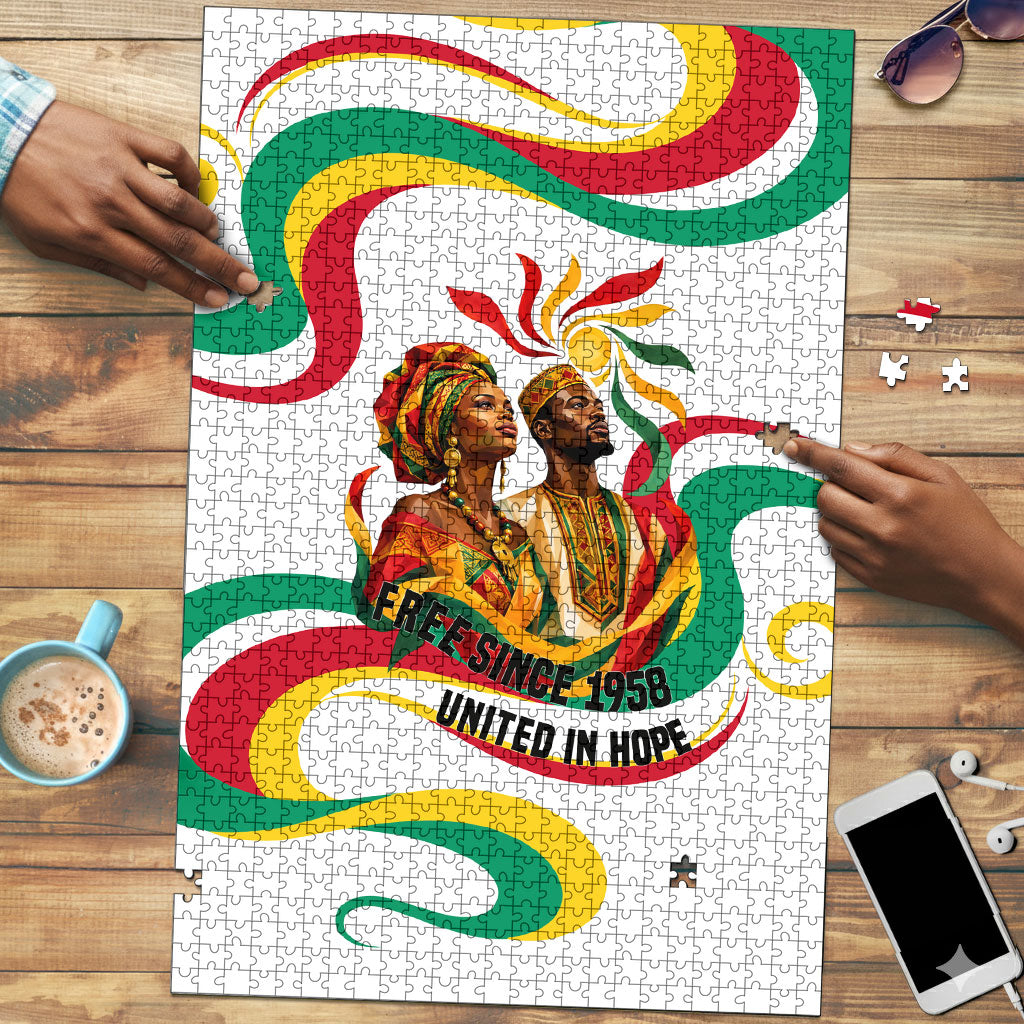 Guinea Independence Day 1958 Puzzle Guinee Independante Flag