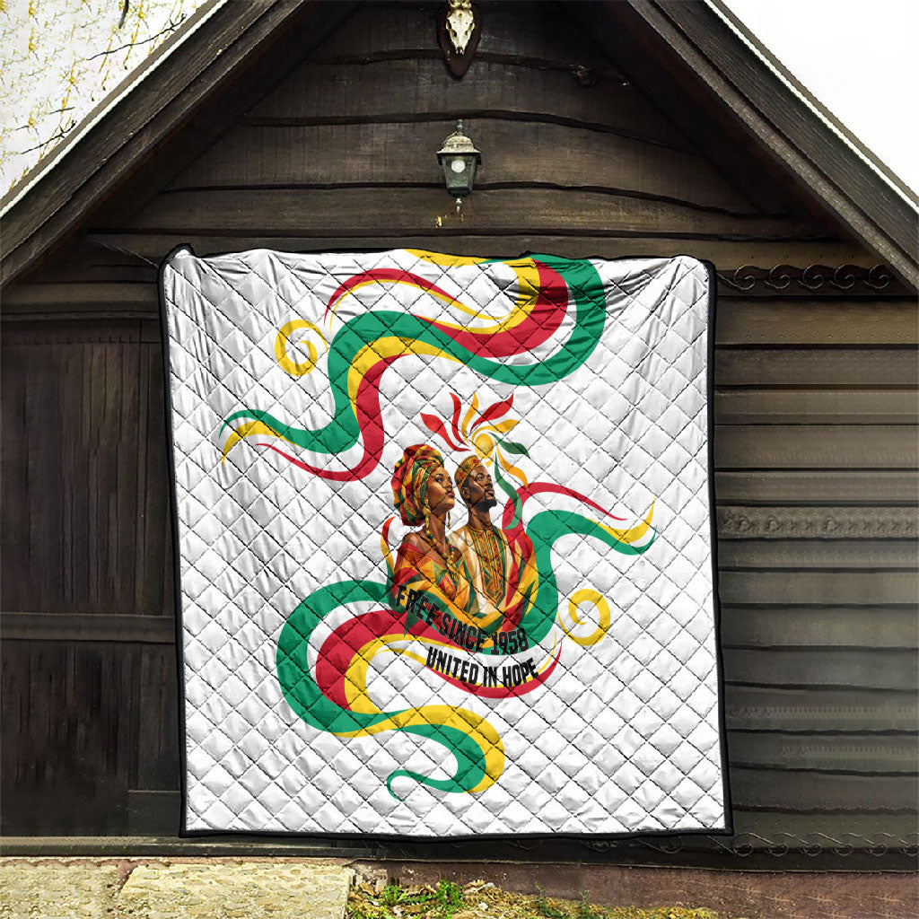 Guinea Independence Day 1958 Quilt Guinee Independante Flag