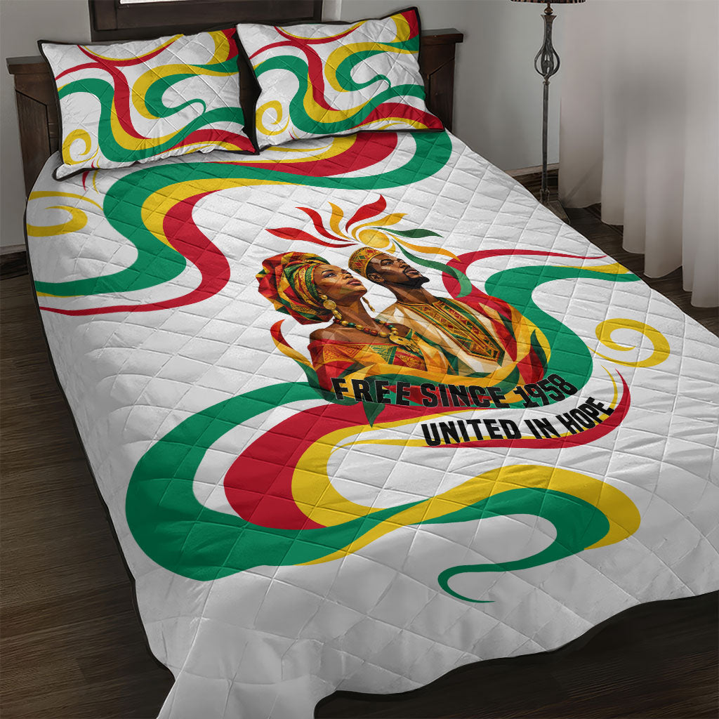 Guinea Independence Day 1958 Quilt Bed Set Guinee Independante Flag