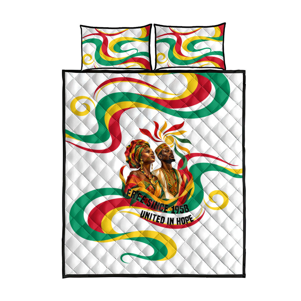 Guinea Independence Day 1958 Quilt Bed Set Guinee Independante Flag