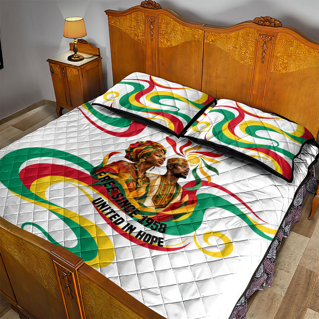 Guinea Independence Day 1958 Quilt Bed Set Guinee Independante Flag