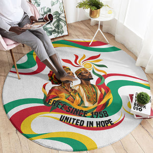 Guinea Independence Day 1958 Round Carpet Guinee Independante Flag