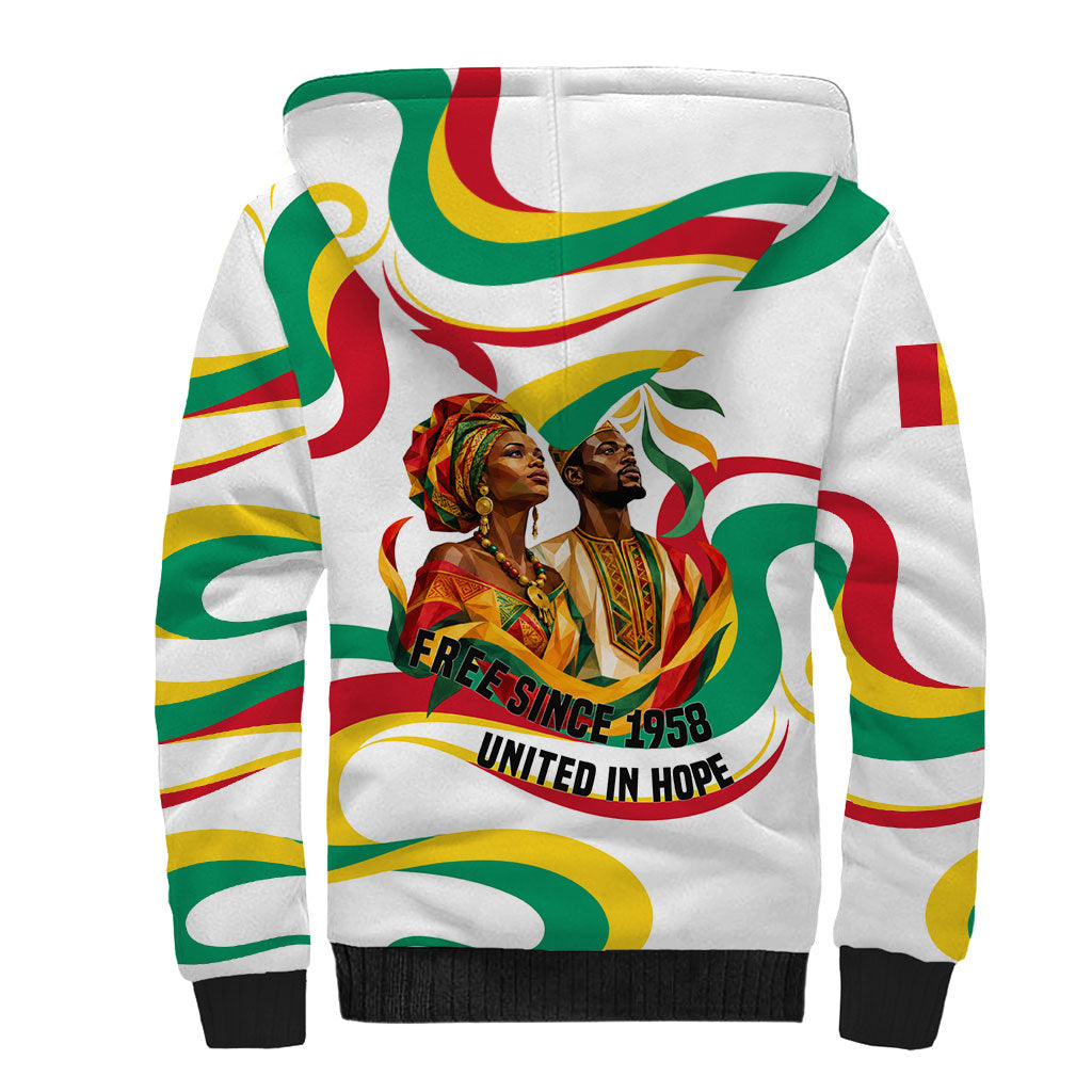 Guinea Independence Day 1958 Sherpa Hoodie Guinee Independante Flag