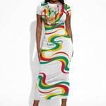 Guinea Independence Day 1958 Short Sleeve Bodycon Dress Guinee Independante Flag